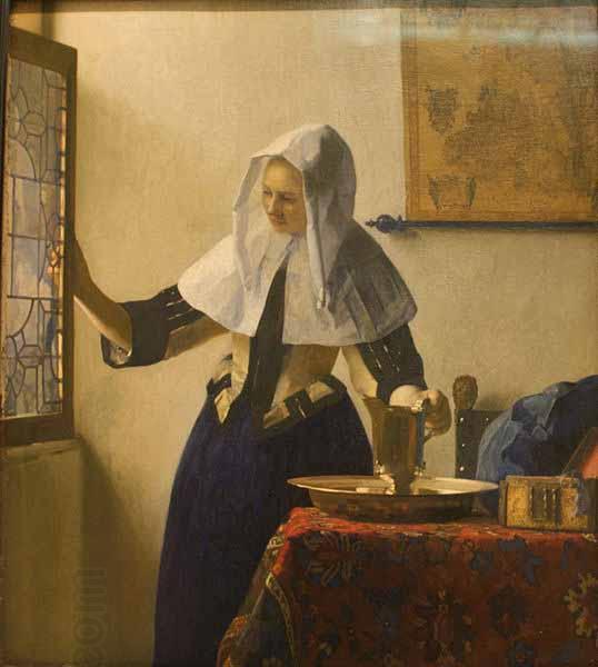 Johannes Vermeer Young Woman with a Water Pitcher